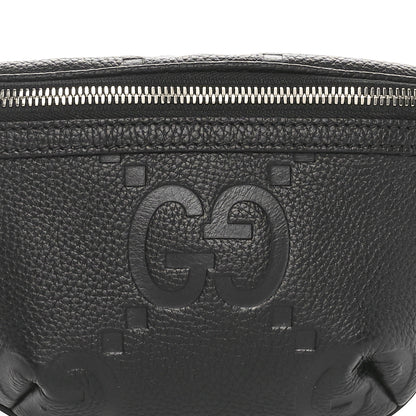Gucci Piuma Calfskin Jumbo GG Embossed Small Belt Bag Black 8 of 11