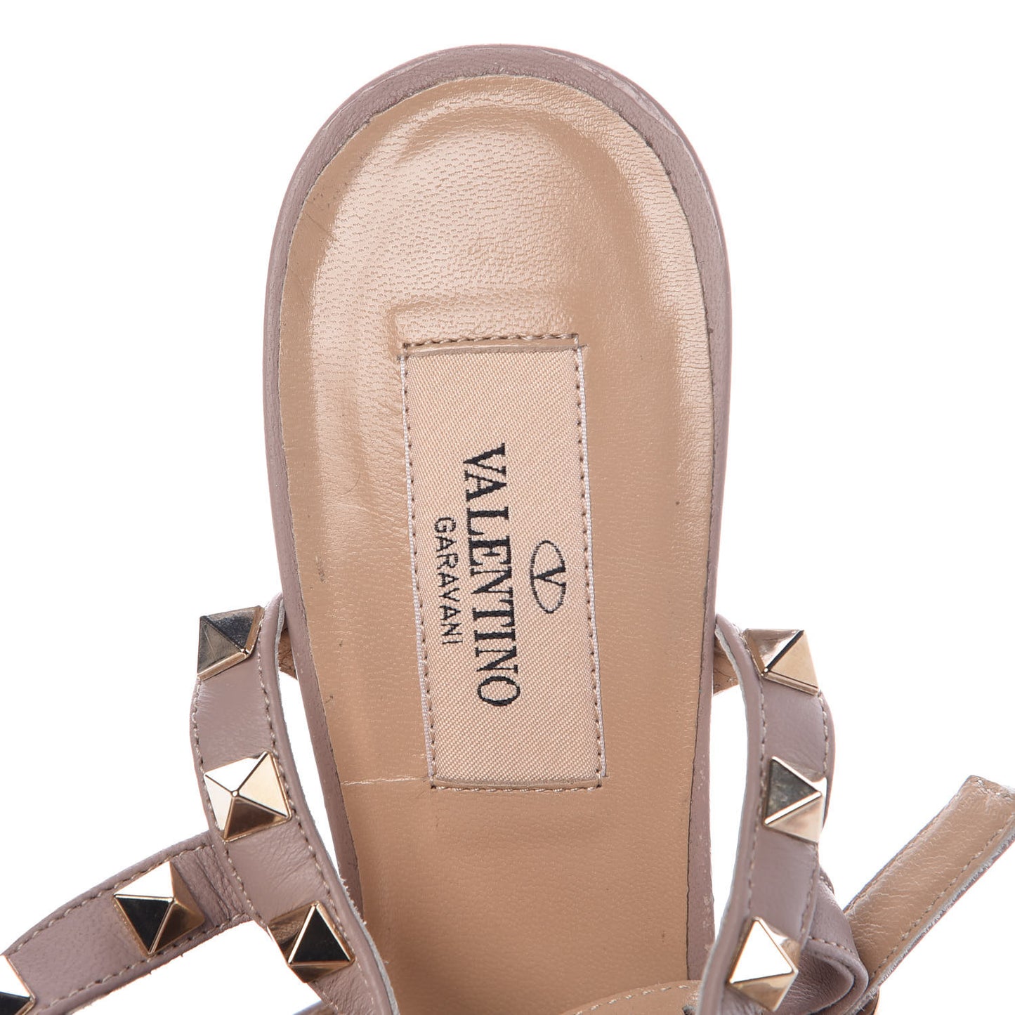 Patent Nappa Rockstud Ankle Strap 65mm Pumps 37 Black Poudre