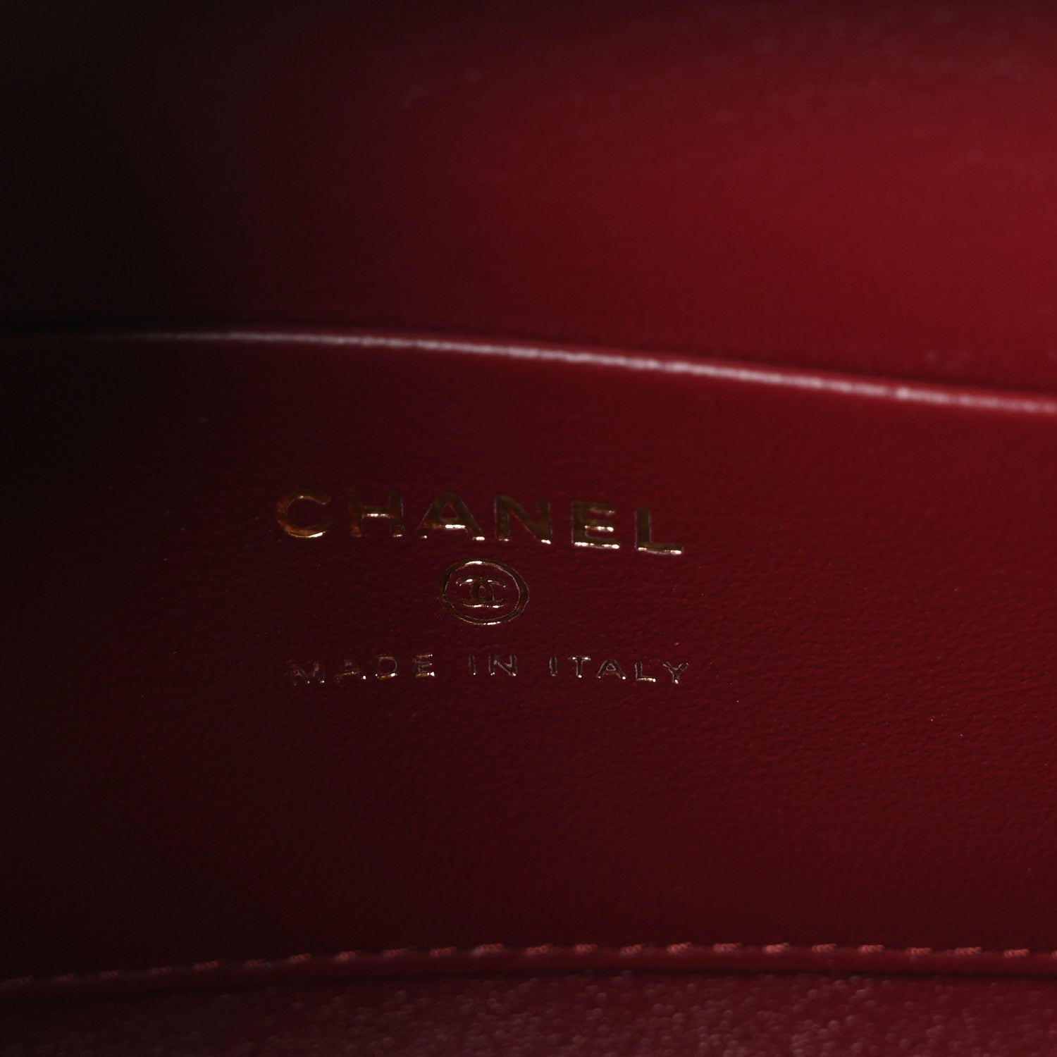 Chanel Calfskin Crocodile Embossed Pretty CC Clutch With Strap Burgundy 6 of 11