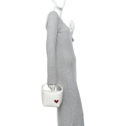 Bottega Veneta Nappa Intrecciato Heart Candy Wallace White 2 of 10