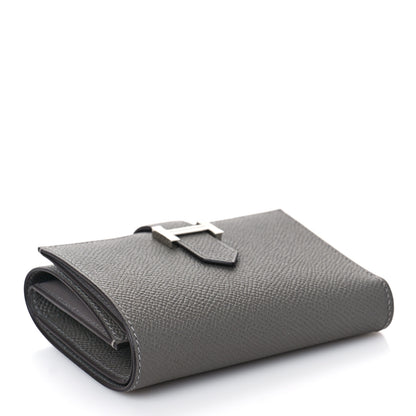 Hermes Epsom Tri-Fold Compact Bearn Wallet Gris Meyer 4 of 9