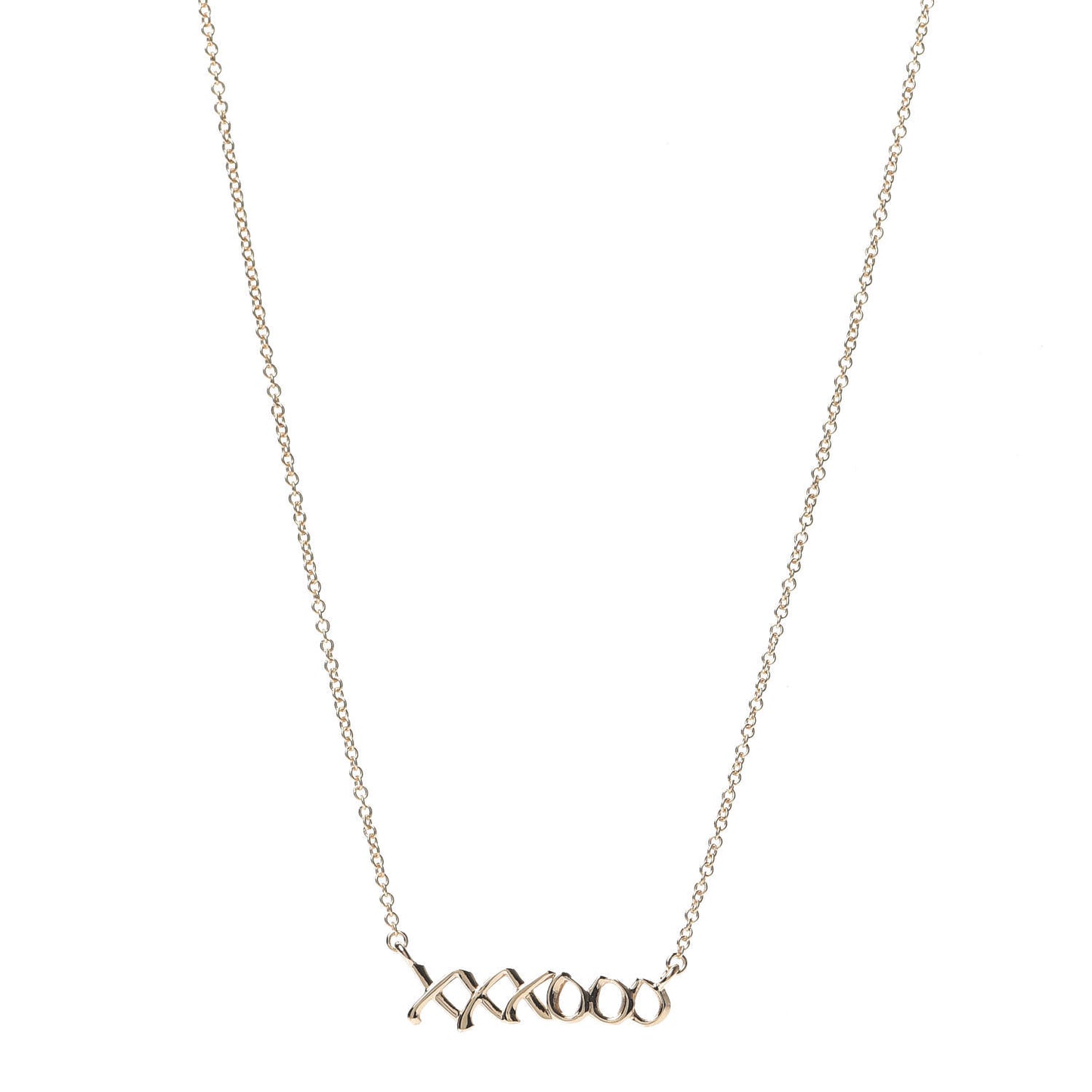 18K Rose Gold Paloma's Graffiti Love and Kisses Pendant Necklace