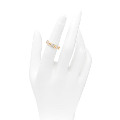 Cartier 18K Yellow Gold Diamond 4mm LOVE Wedding Paved Band Ring 52 6 2 of 4