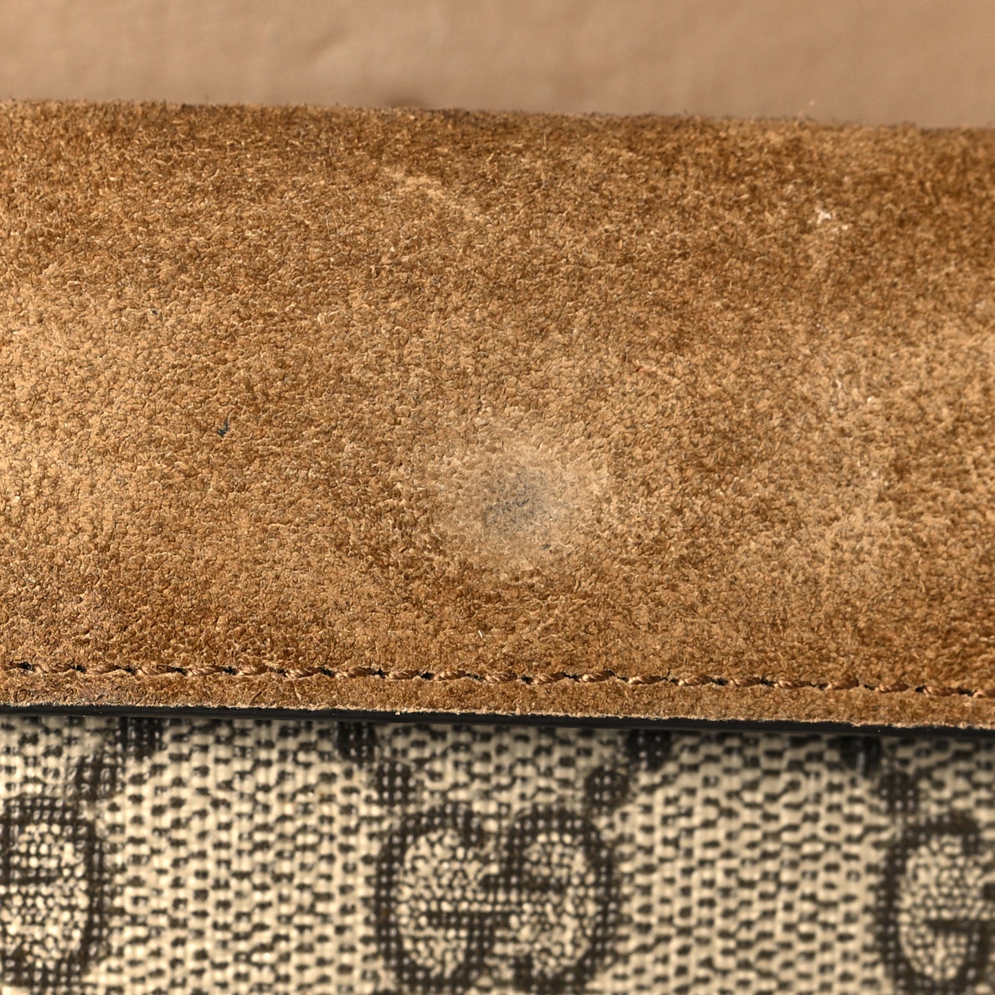 GG Supreme Monogram Super Mini Dionysus Shoulder Bag Taupe