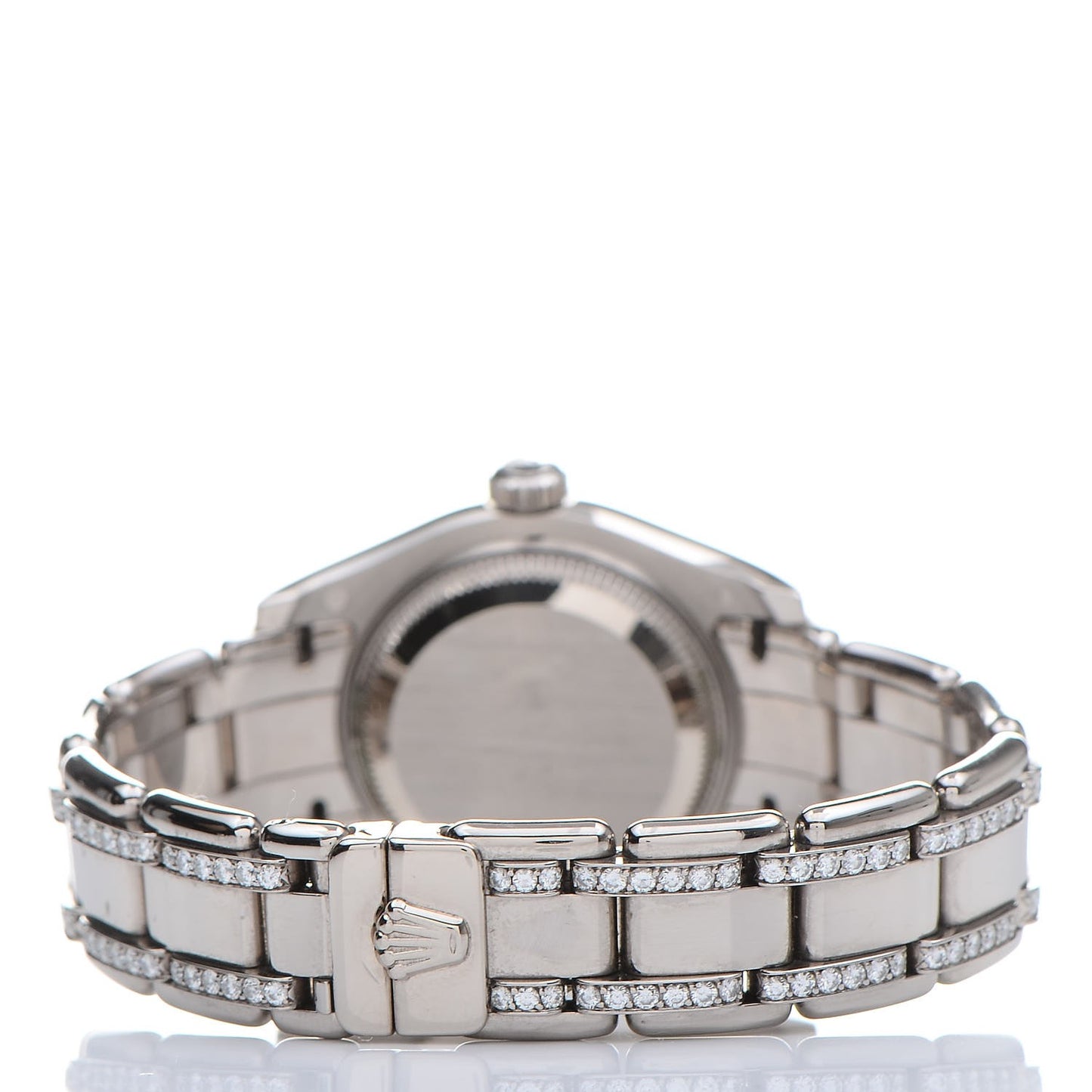 18K White Gold Diamond Mother of Pearl 29mm Pearlmaster Datejust Watch 80299