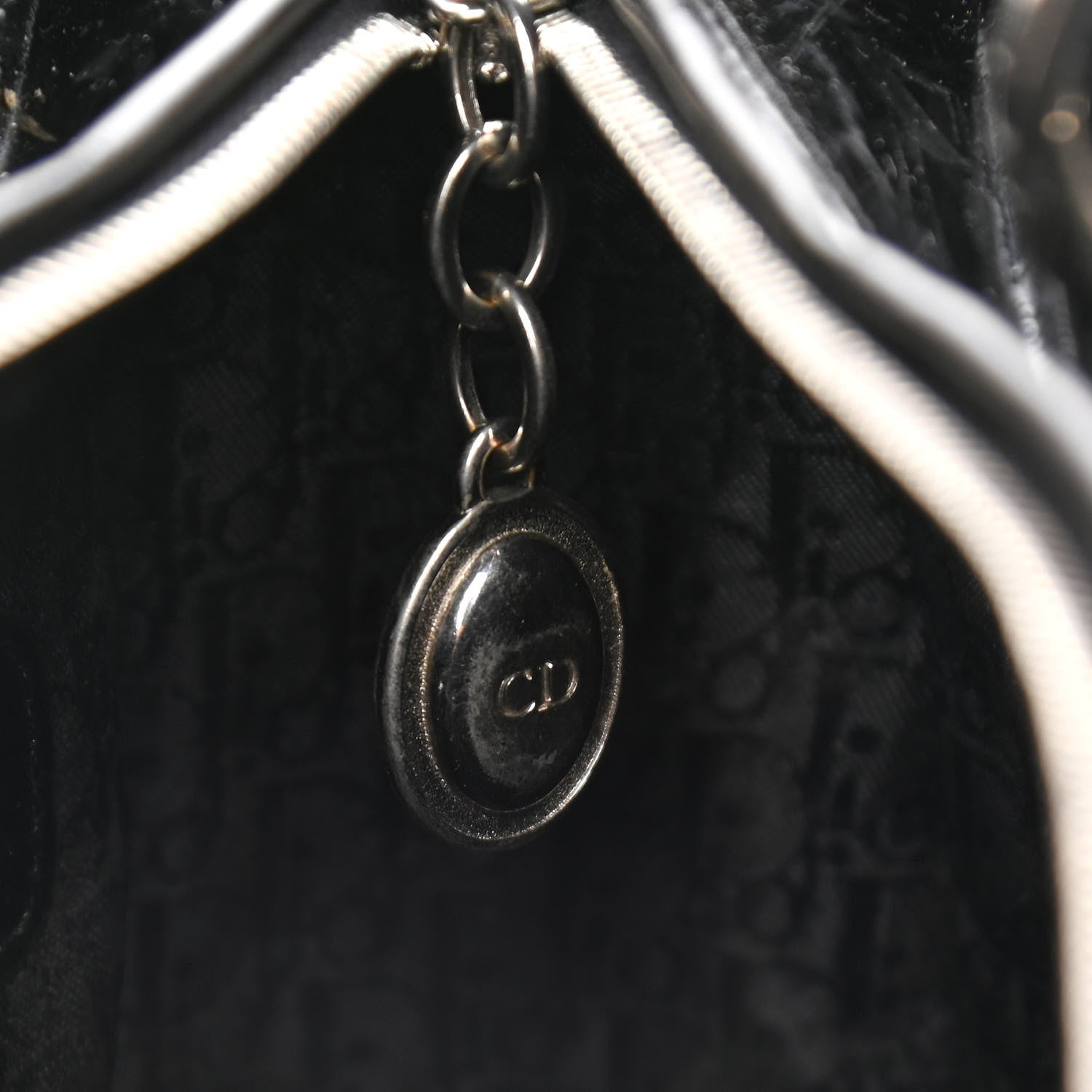 Christian Dior Patent Cannage Large Lady Dior Black 13 of 14