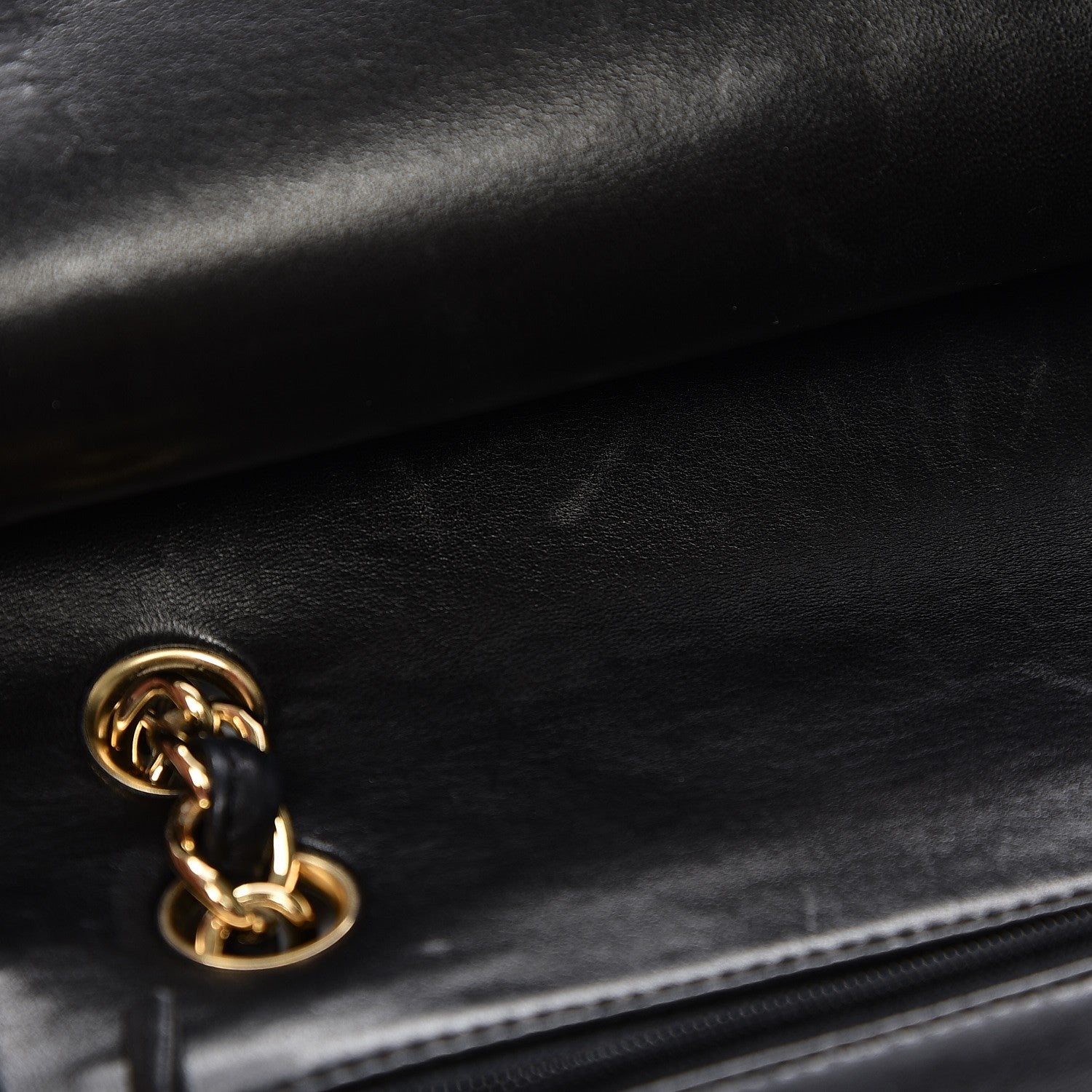 Chanel Lambskin Quilted Jumbo Double Flap Black 11 of 11