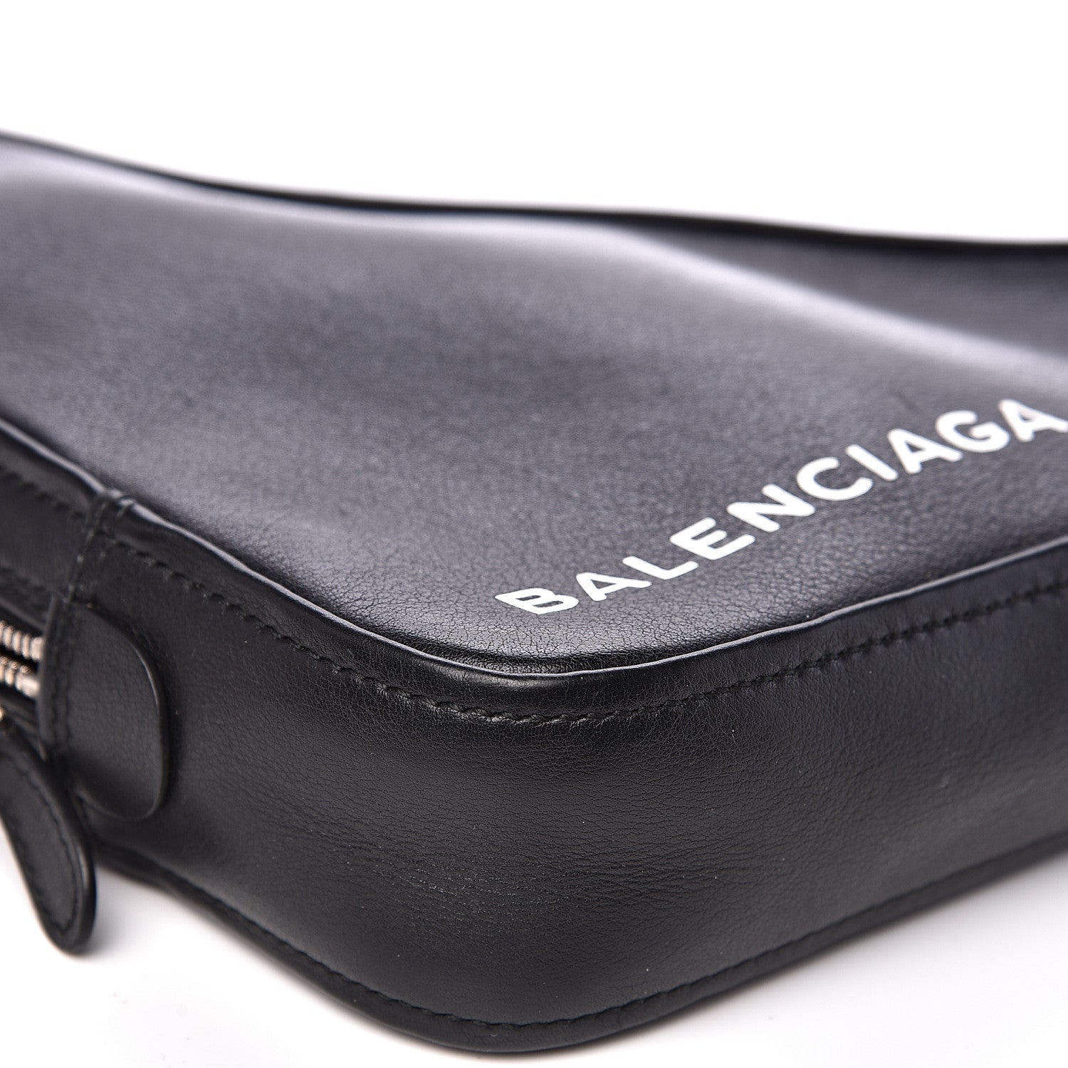 Balenciaga Calfskin M Triangle Pouch Black 6 of 10
