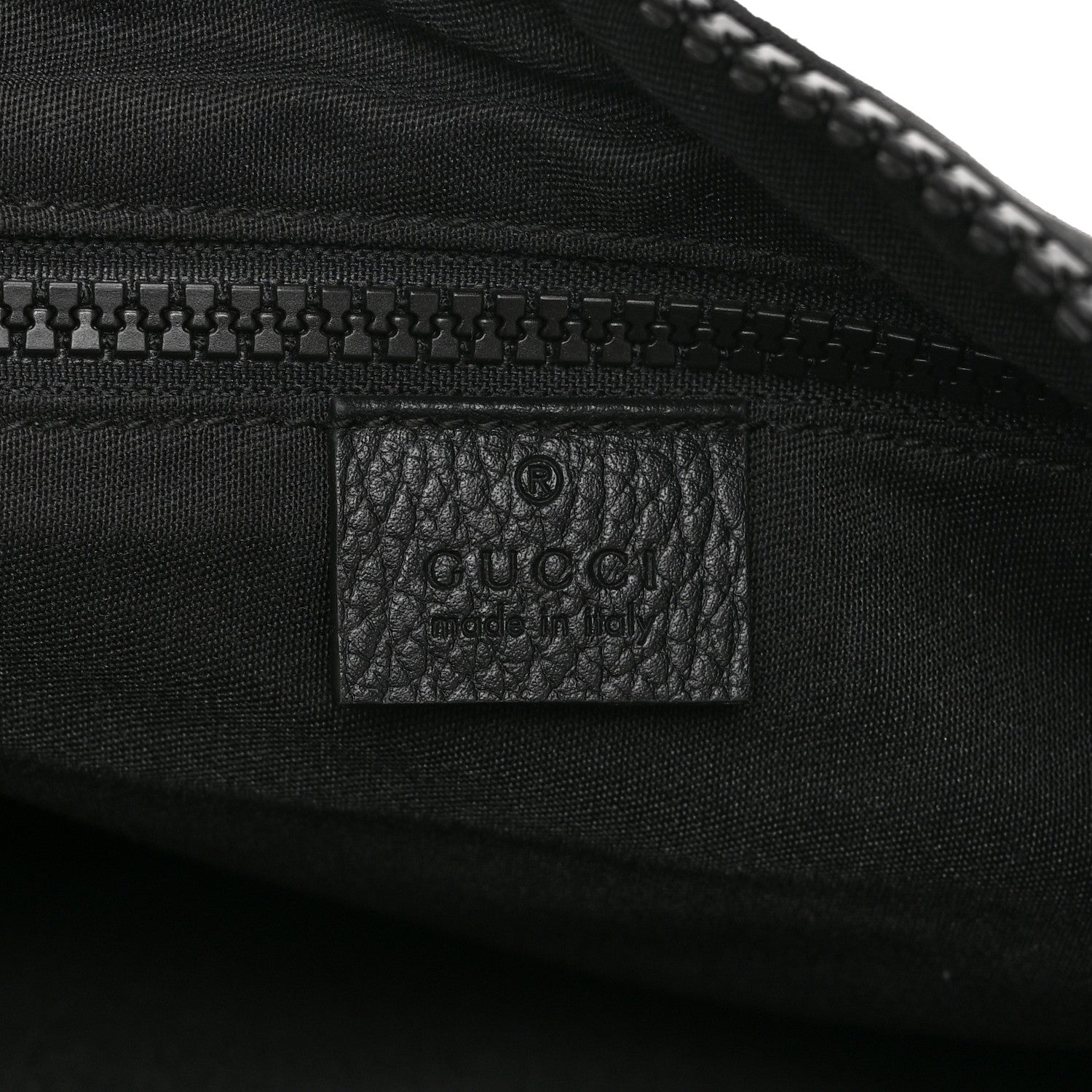 Gucci Nylon Monogram Medium Flat Messenger Bag Black 6 of 11