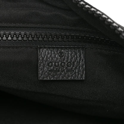 Gucci Nylon Monogram Medium Flat Messenger Bag Black 6 of 11