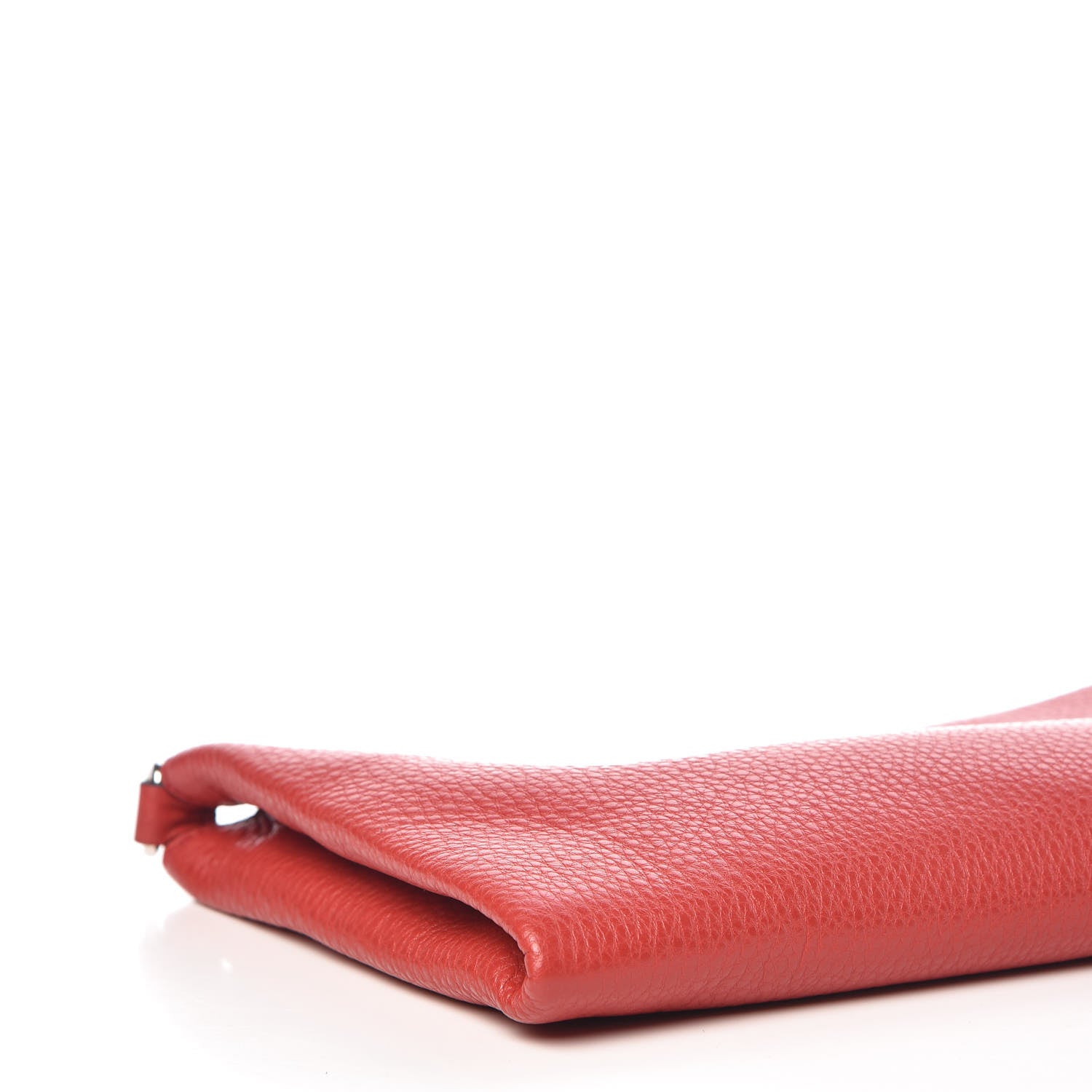 Prada Vitello Daino Zippered Shoulder Bag Rosso 9 of 11