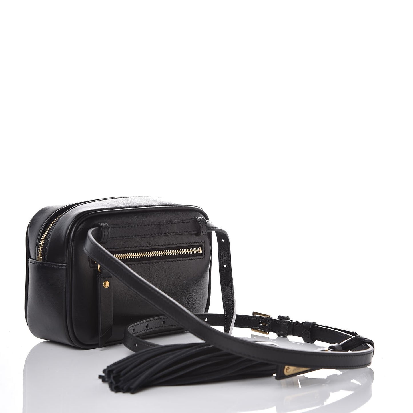 Calfskin Matelasse Monogram Lou Belt Bag Black