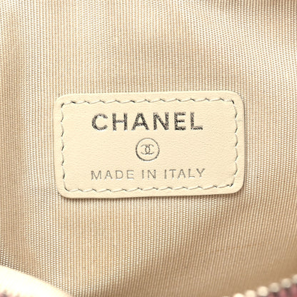 Chanel Woven Straw Raffia Small Deauville Pouch Pink 6 of 10