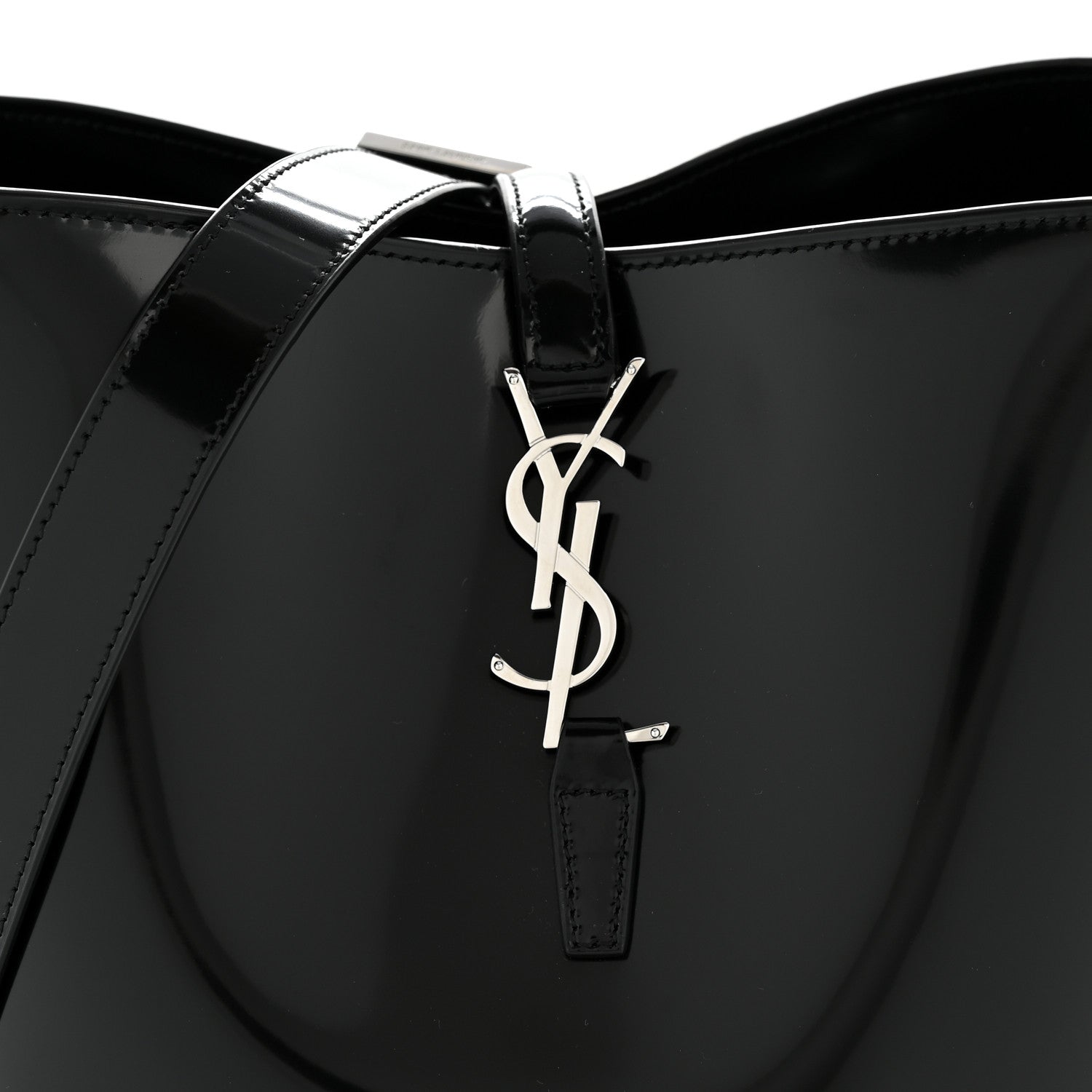 Saint Laurent Patent Calfskin Le 37 Bucket Bag Black 9 of 13