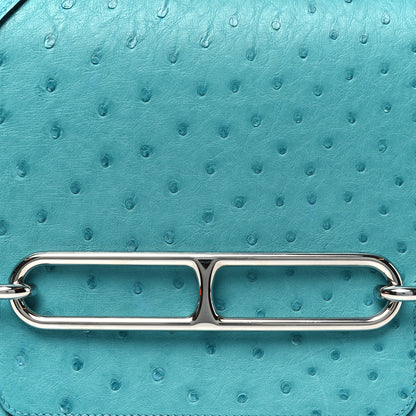 Hermes Ostrich Sac Roulis 23 Vert Verone 8 of 13