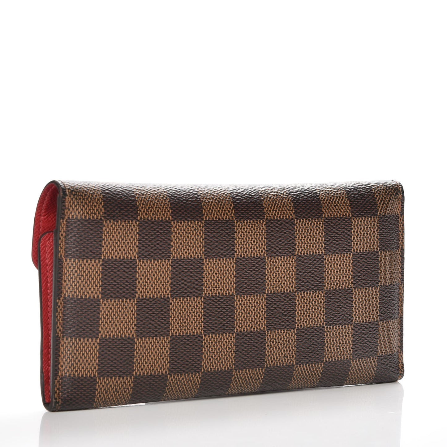 Damier Ebene Josephine Wallet Red