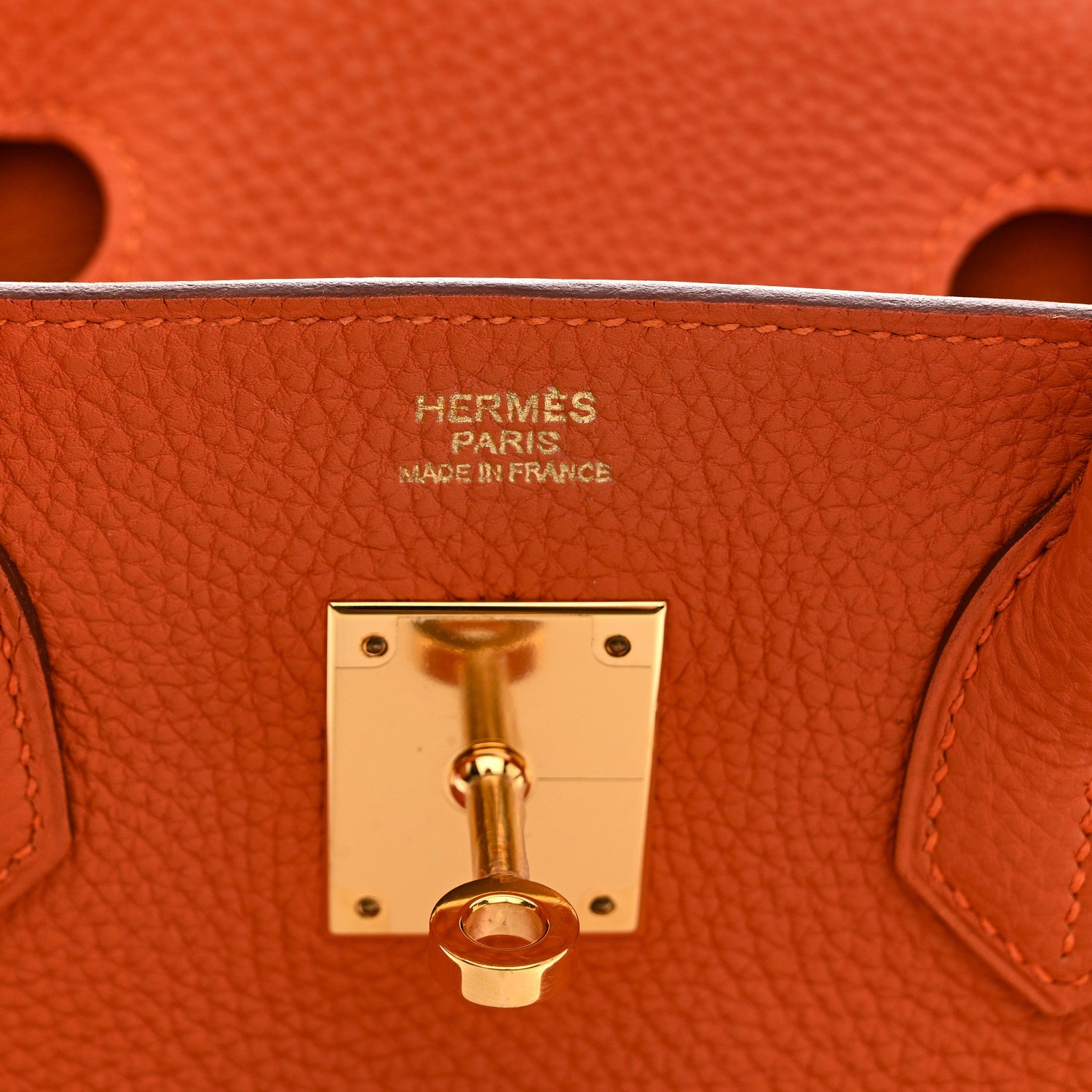 Hermes Togo Birkin 30 Orange 6 of 10