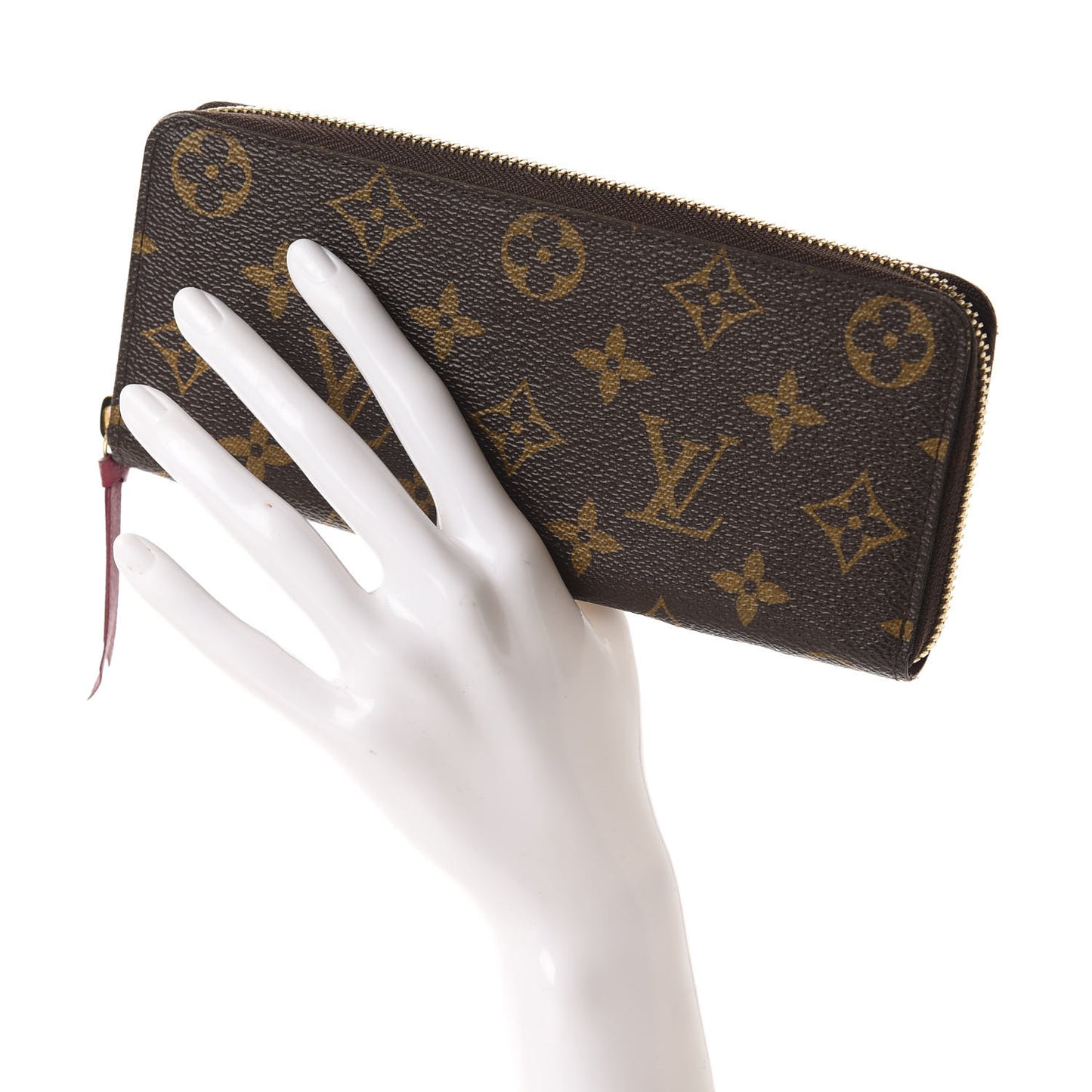 Monogram Clemence Wallet Fuchsia
