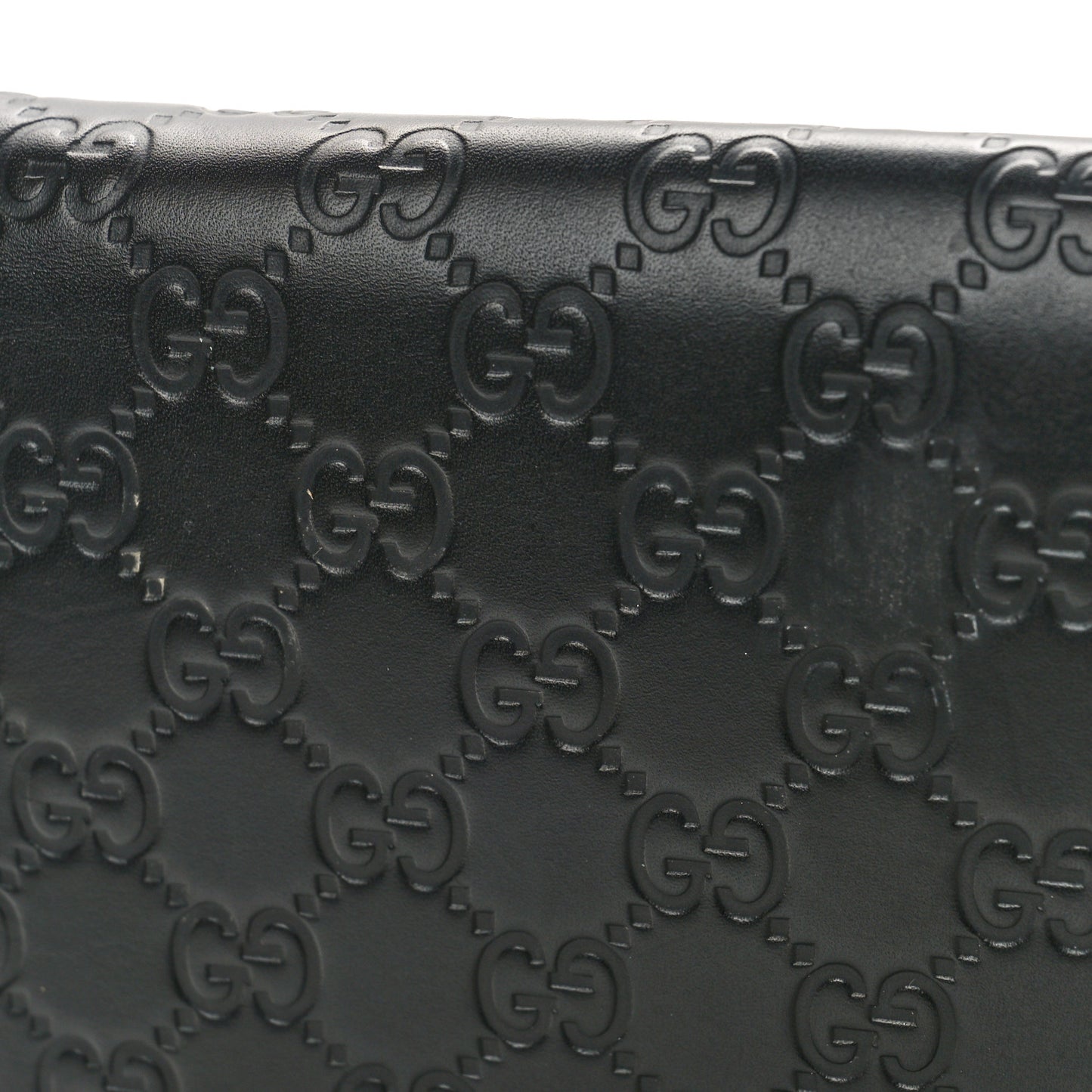 Guccissima Signature Bowy Chain Wallet Black