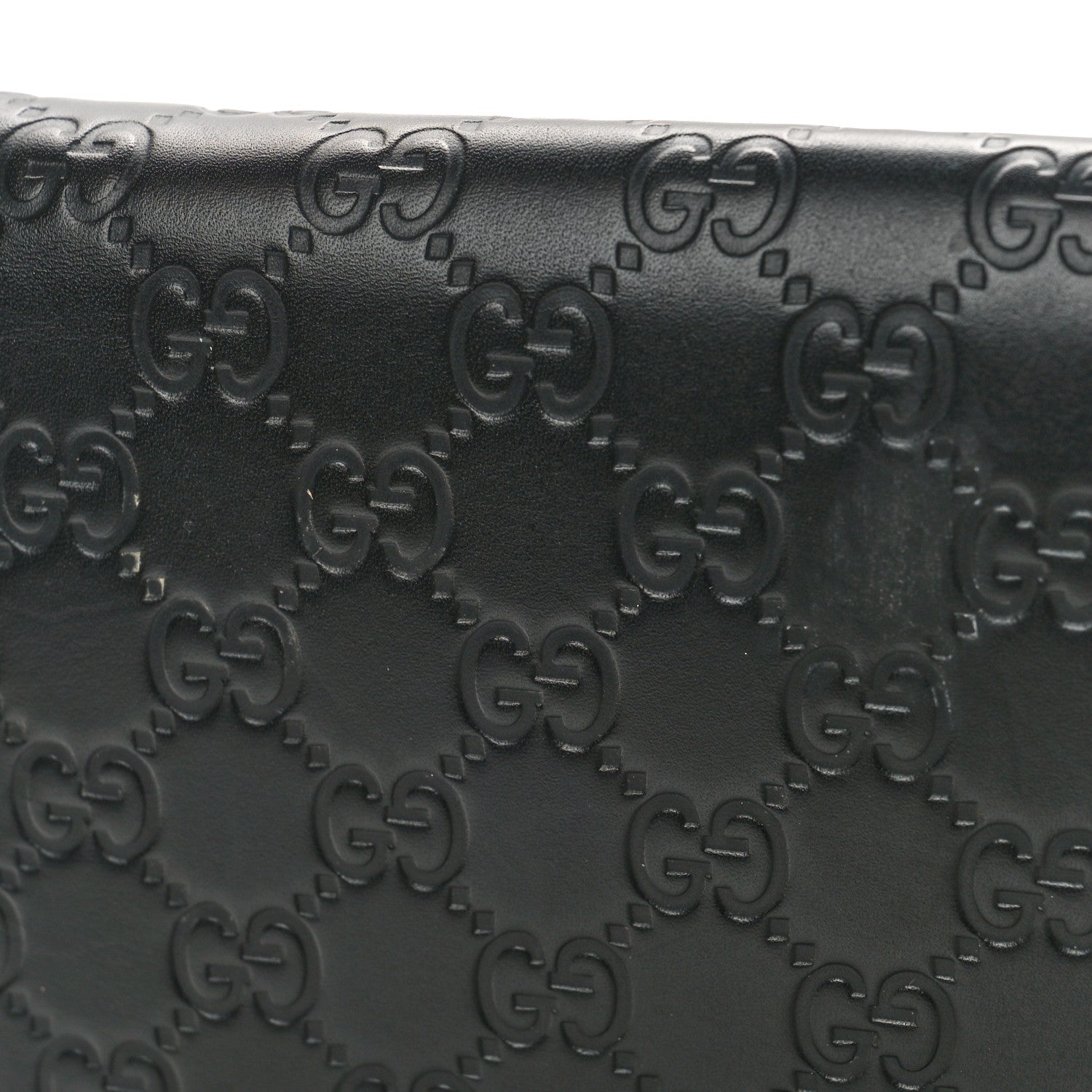 Gucci Guccissima Signature Bowy Chain Wallet Black 9 of 11