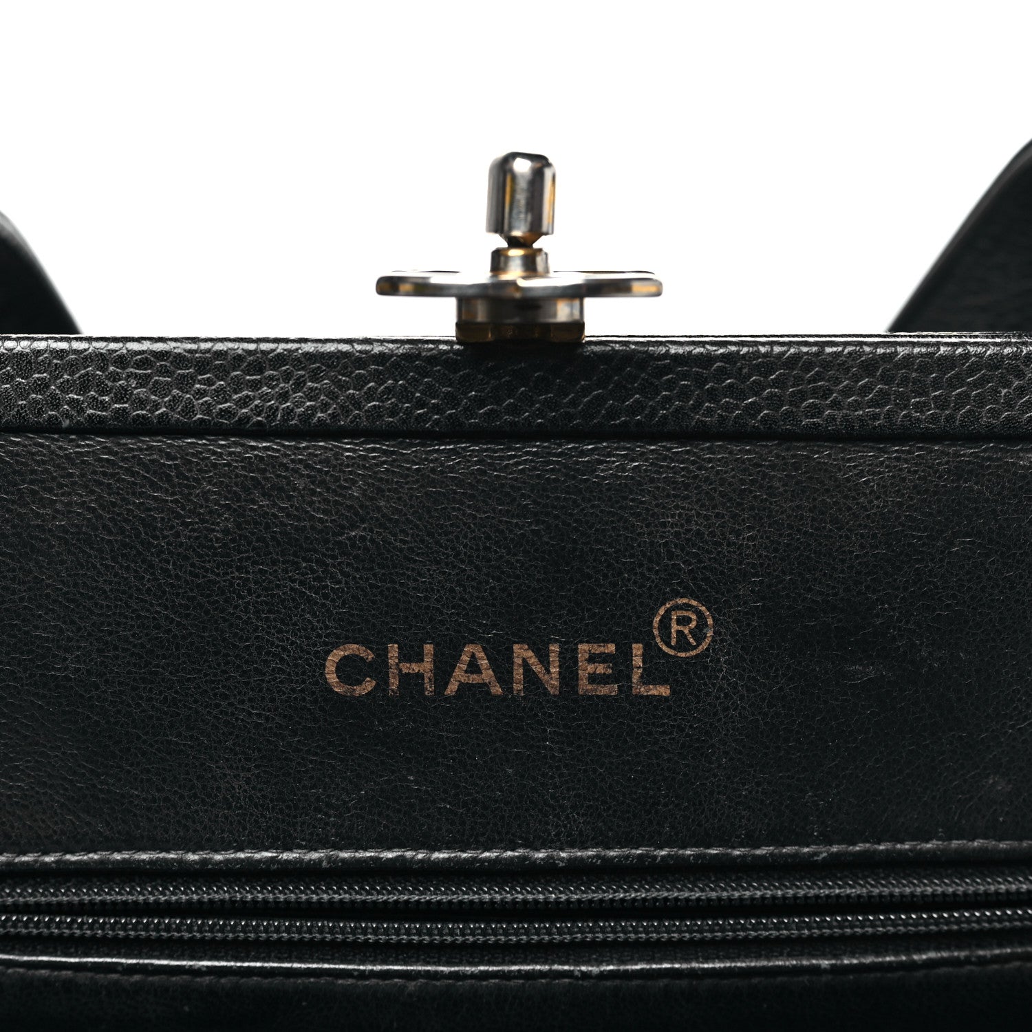 Chanel Caviar Quilted Frame Shoulder Bag Black 6 of 12