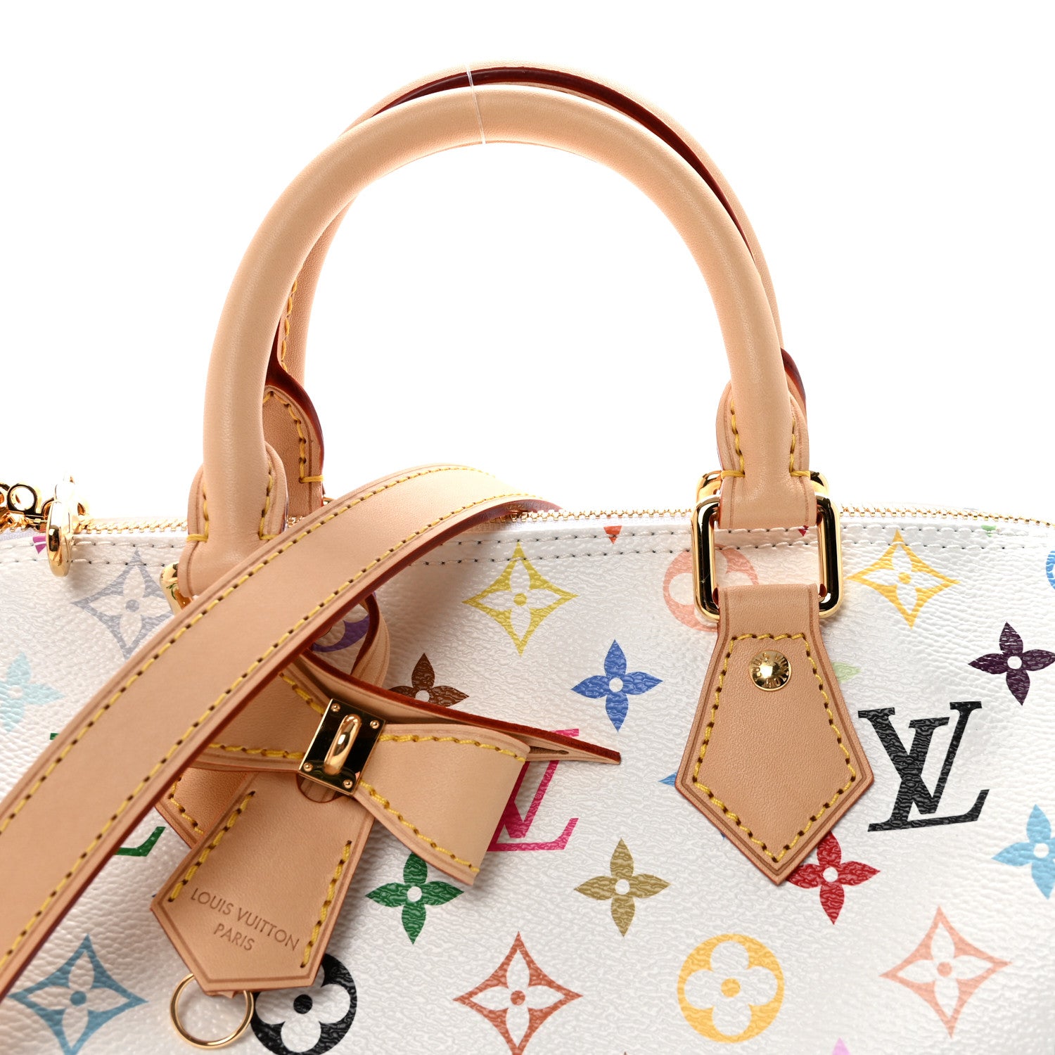 Louis Vuitton LV X TM Monogram Multicolor Speedy Bandouliere 25 White 7 of 10
