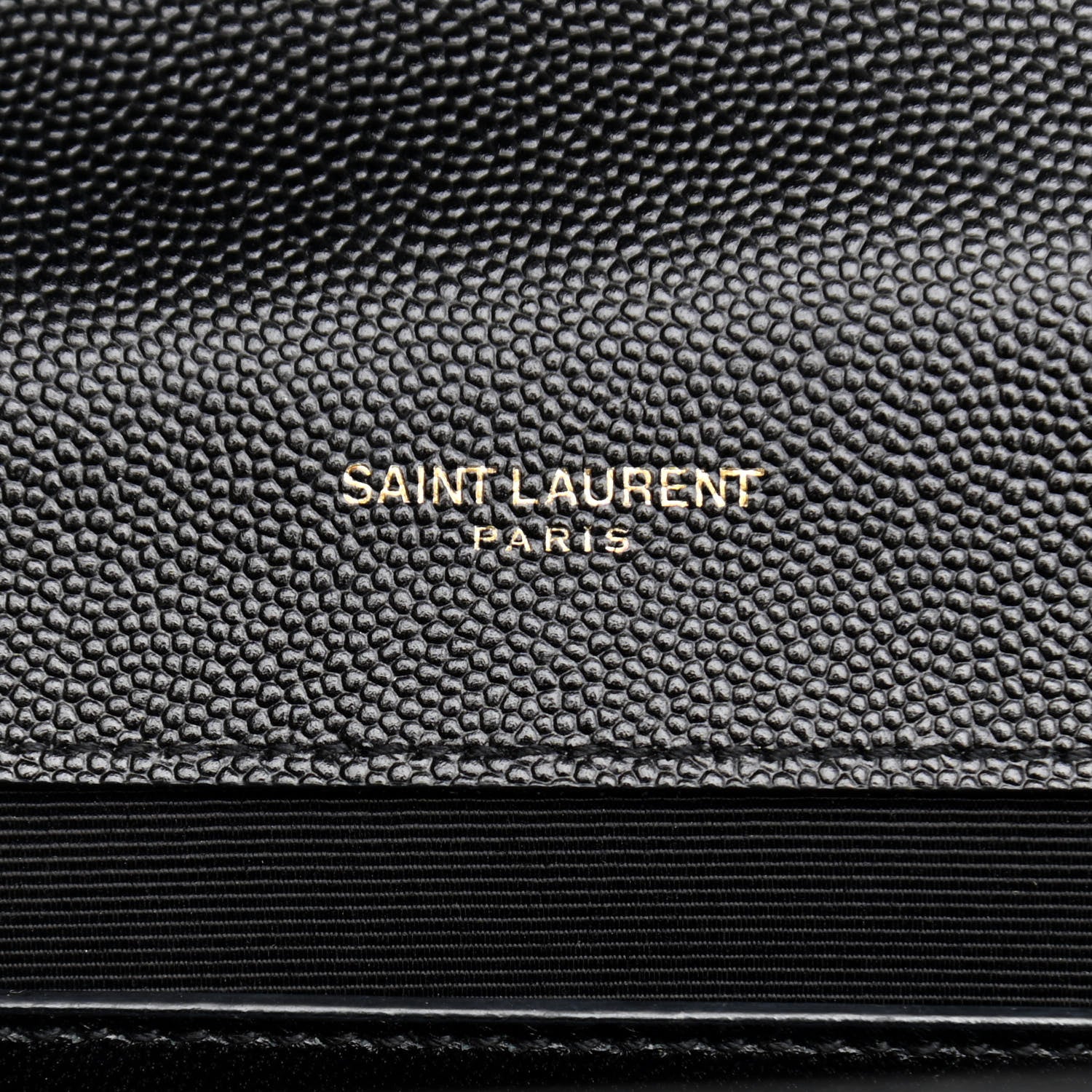 Saint Laurent Grain De Poudre Matelasse Chevron Medium Monogram Satchel Black 7 of 10
