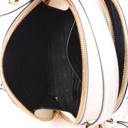Prada Saffiano Lux Odette Crossbody Bianco 6 of 11