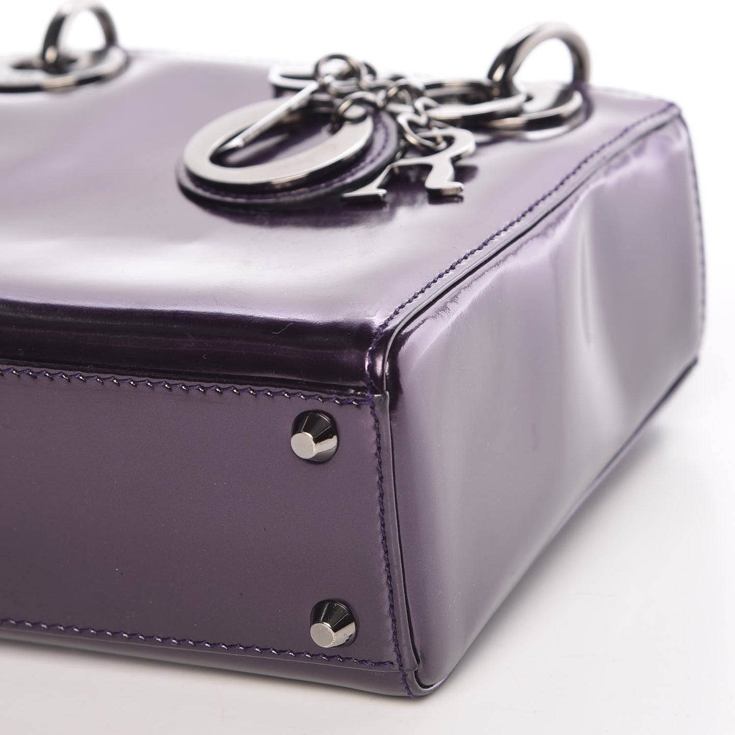 Patent Mini Lady Dior Purple