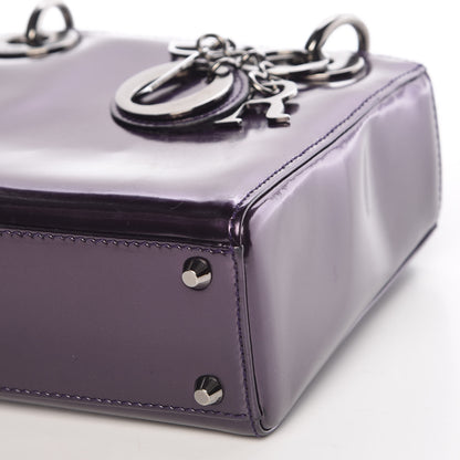Christian Dior Patent Mini Lady Dior Purple 12 of 12