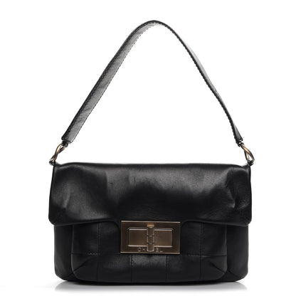 Chanel Calfskin Square Stitched Mademoiselle Shoulder Bag Black 1 of 11