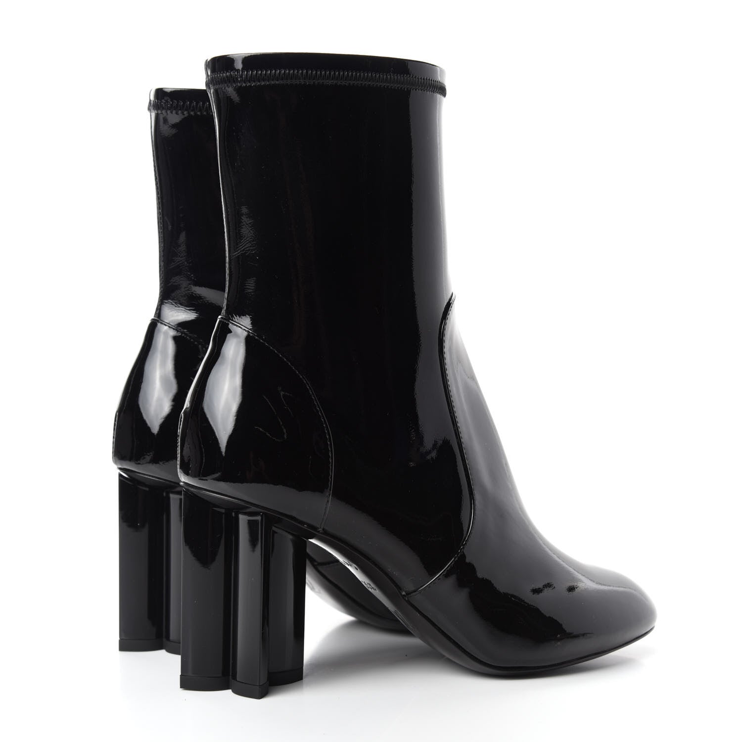 Louis Vuitton Patent Silhouette Ankle Boots 35.5 Black 4 of 9