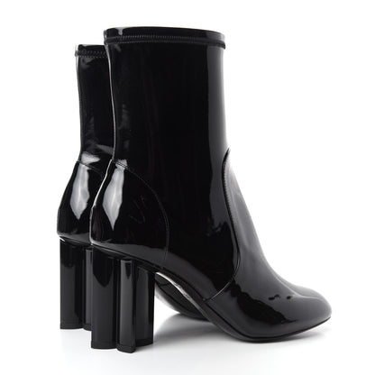 Louis Vuitton Patent Silhouette Ankle Boots 35.5 Black 4 of 9