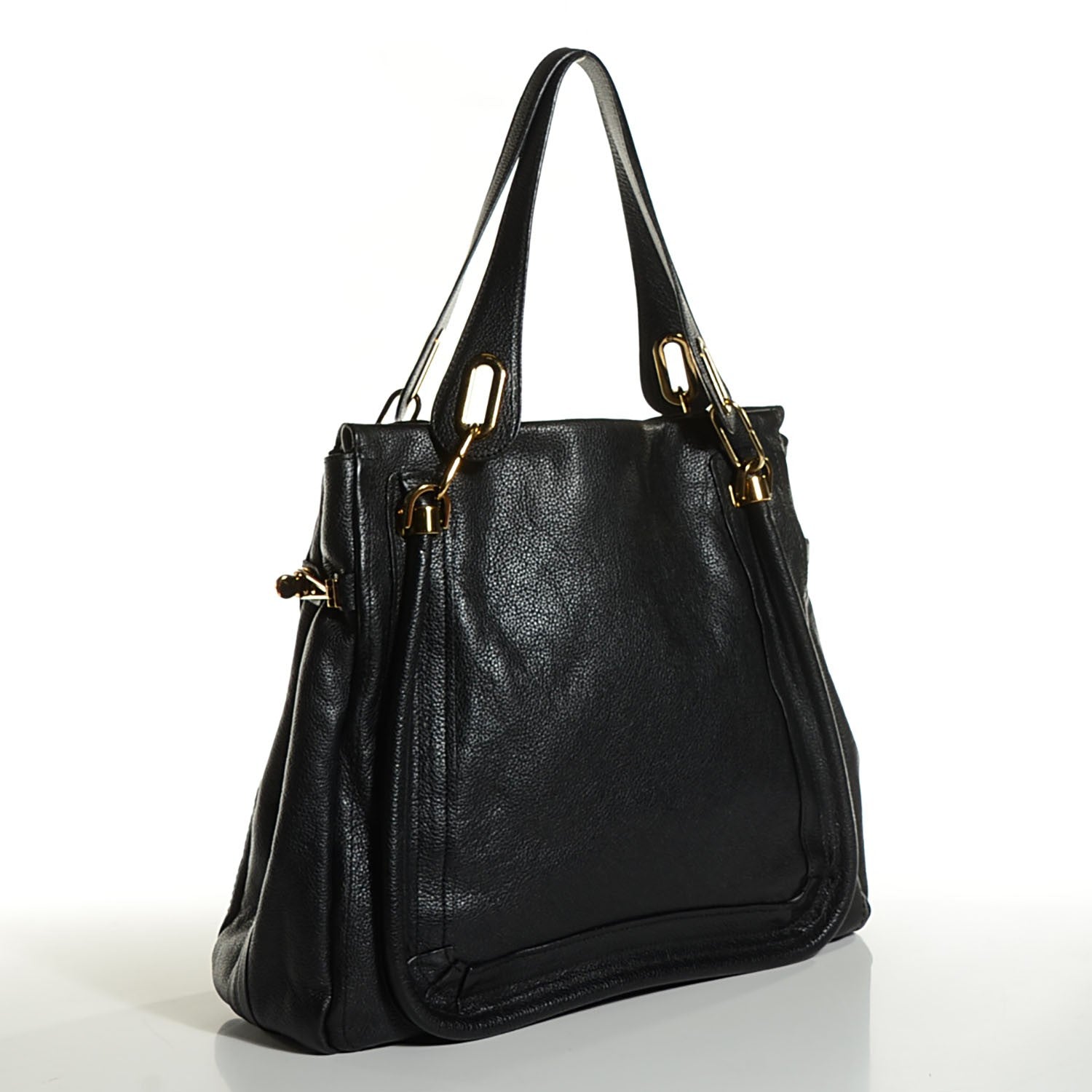 Chloe Calfskin Medium Paraty Tote Black 3 of 10