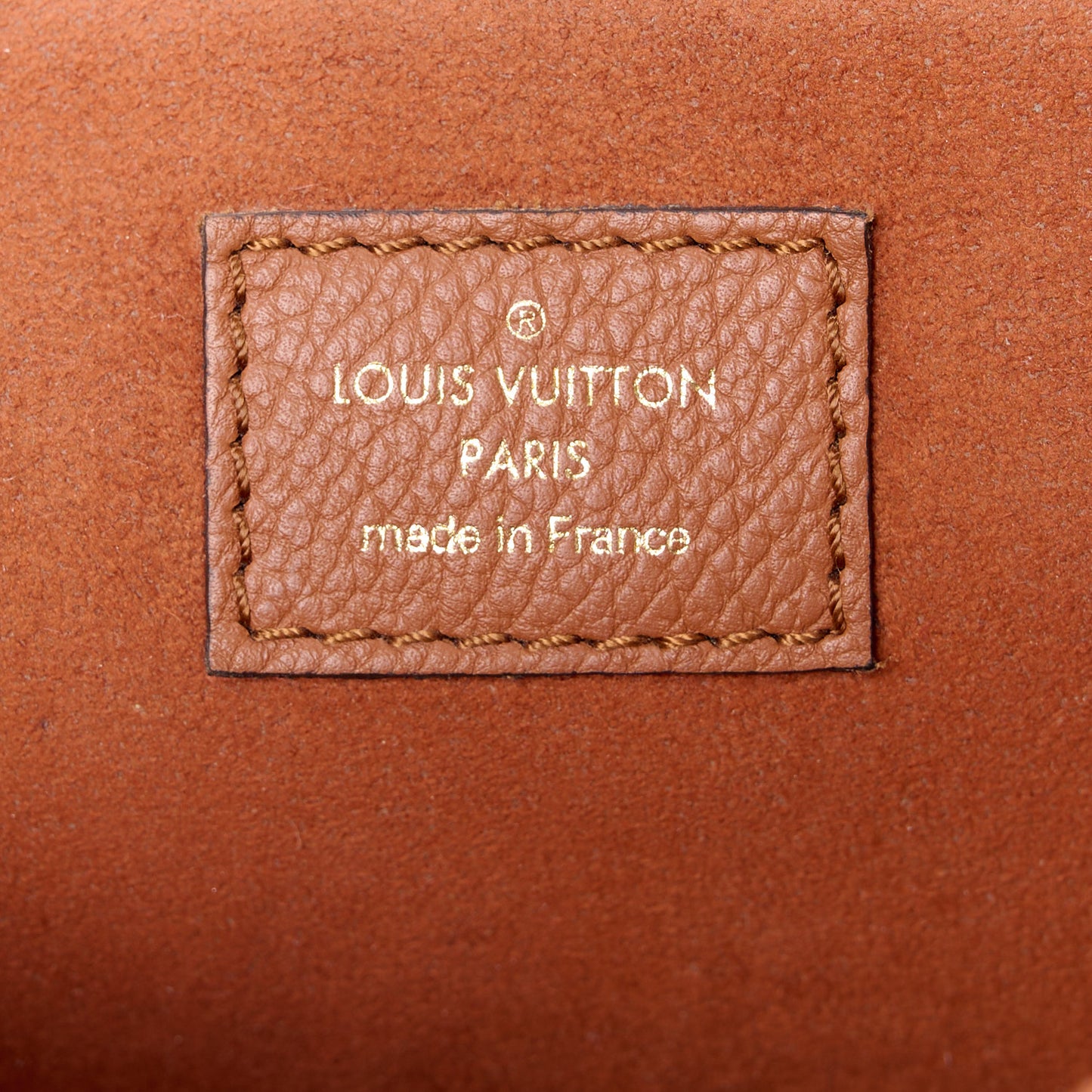 Grained Calfskin Lockme Oxford Cognac