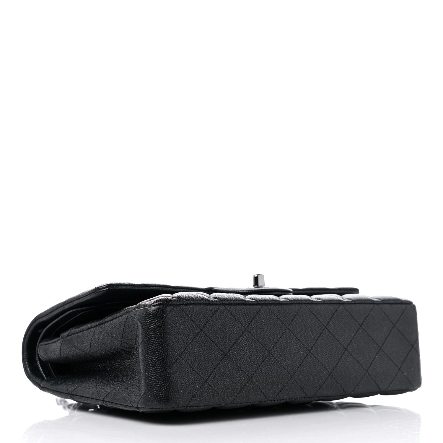 Chanel Iridescent Caviar Quilted Medium Double Flap Black 4 of 10