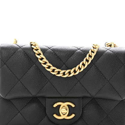Chanel Caviar Quilted Mini Sweetheart Rectangular Flap Black 8 of 11