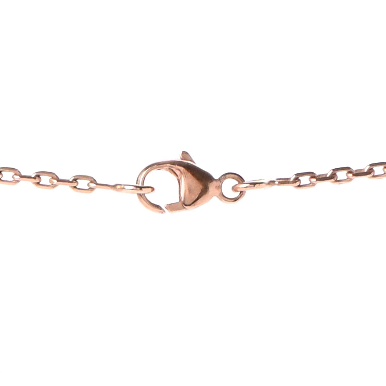 Hermes Lacquered Rose Gold Pop H Pendant Necklace White 5 of 6