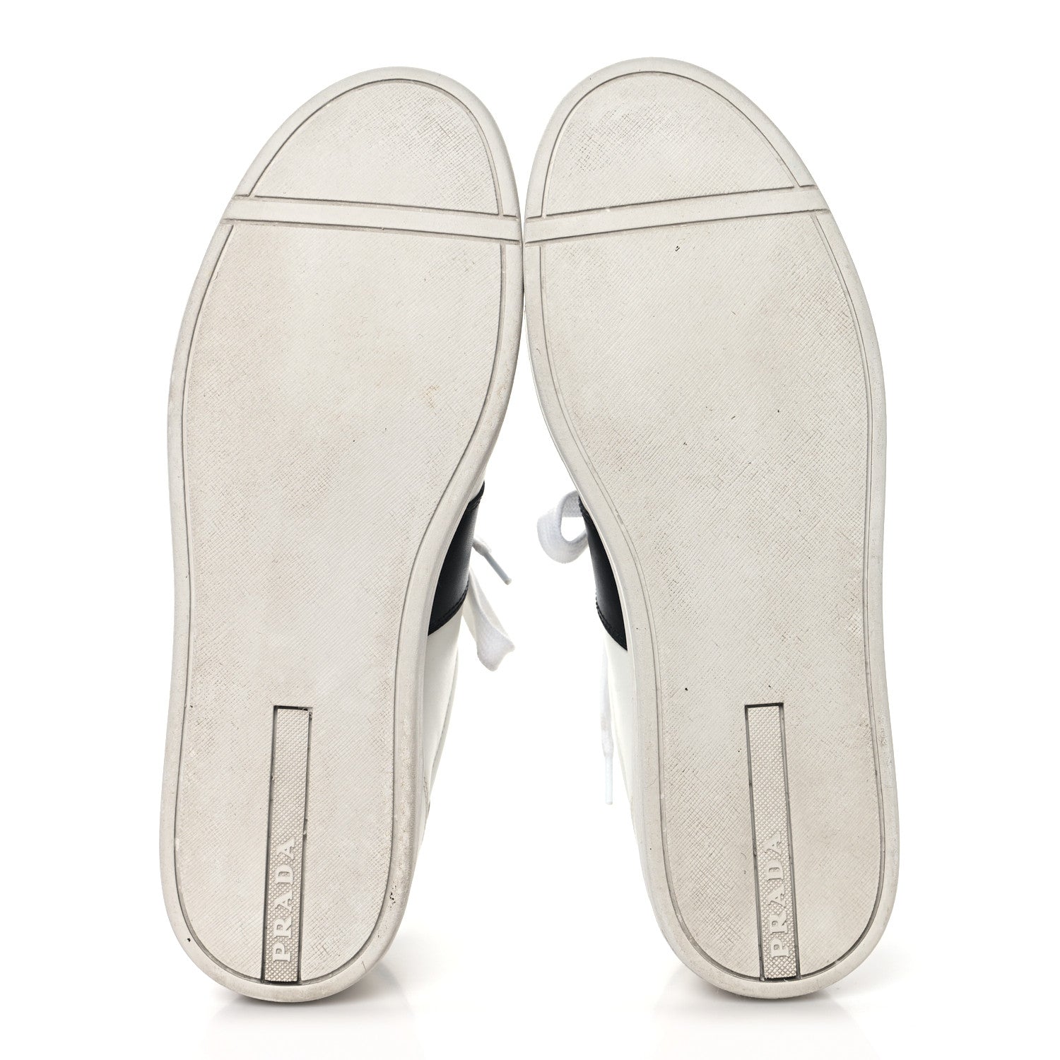 Prada Calfskin Mens Low Top Sneakers 9 White 6 of 8