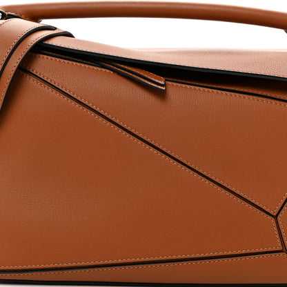 Loewe Calfskin Medium Puzzle Bag Tan 7 of 9