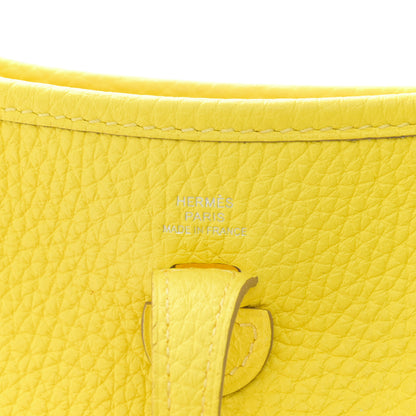Hermes Taurillon Clemence Evelyne TPM Lime 5 of 10