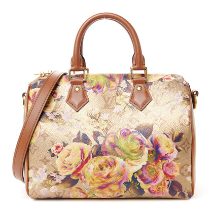 Louis Vuitton Metallic Monogram LV Garden Speedy Bandouliere 25 Gold 1 of 12