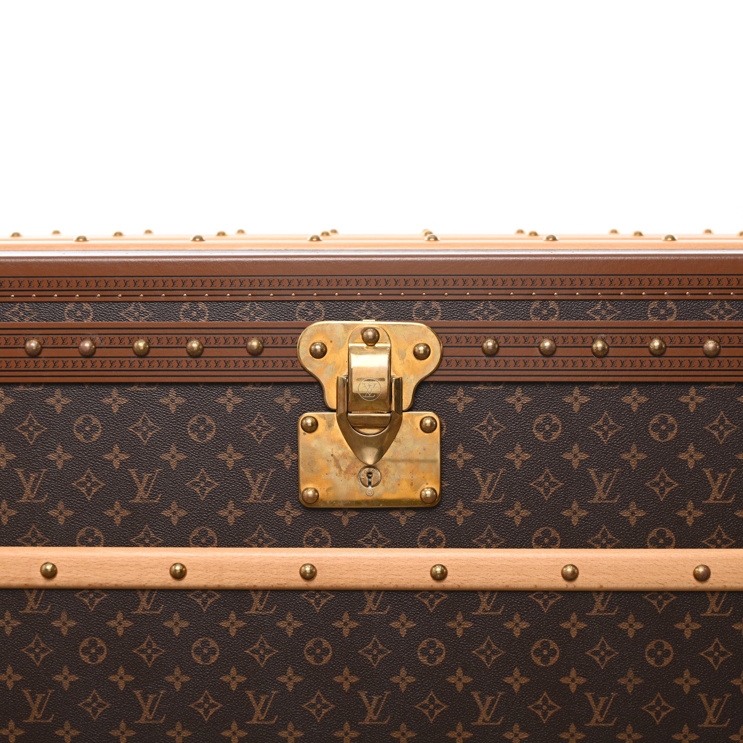 Louis Vuitton Monogram Malle Courrier Lozine Trunk 110 8 of 13
