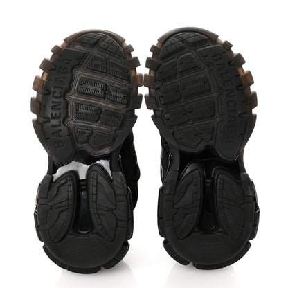 Balenciaga Rubber Mesh Fabric Womens Track Sneakers 36 Black 6 of 8