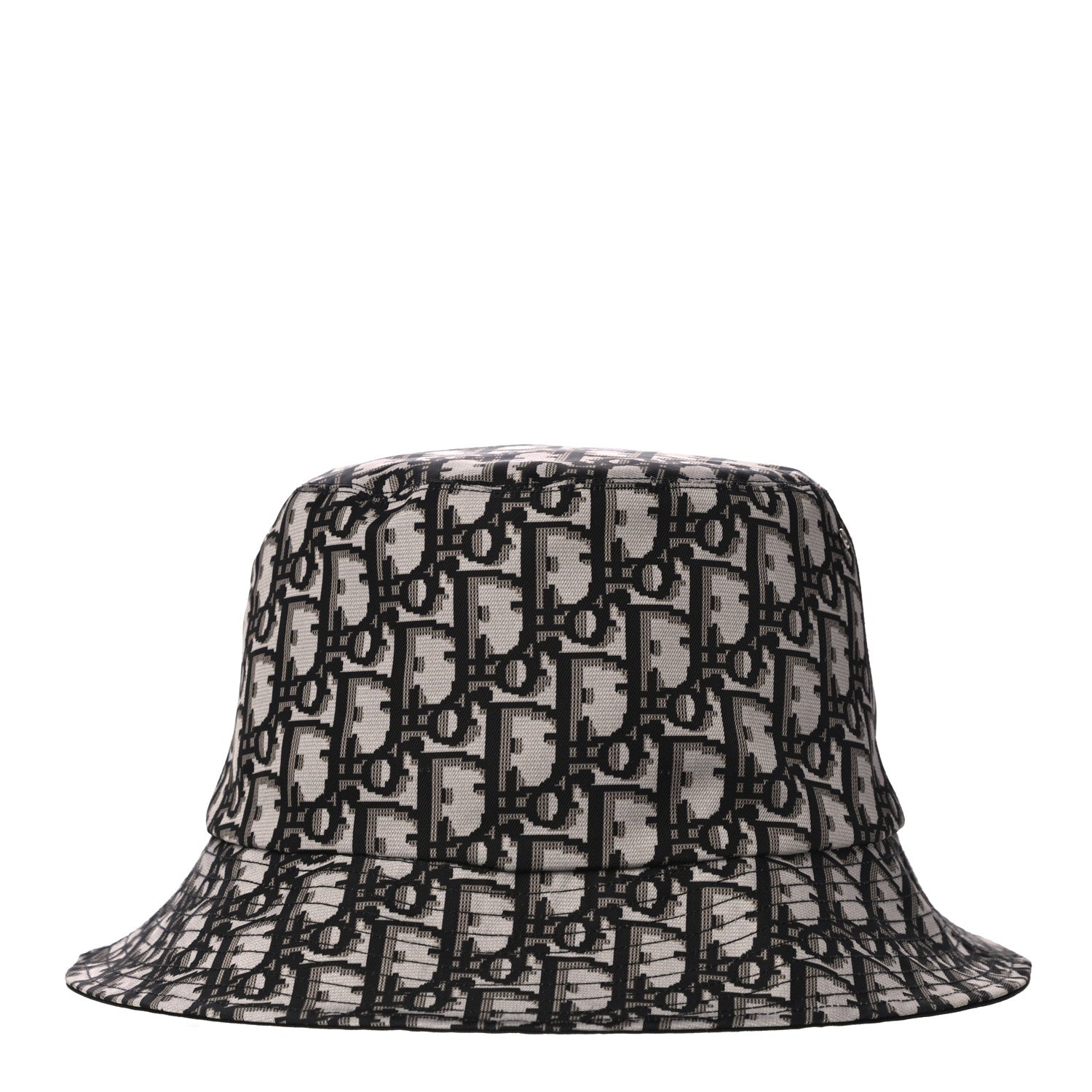 Christian Dior Oblique Reversible Teddy-D Brim Bucket Hat 58 Black 3 of 6