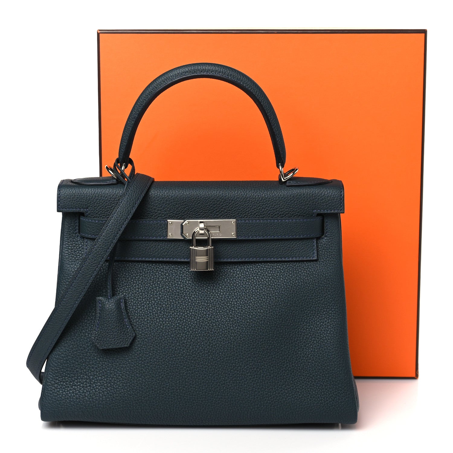 Hermes Togo Kelly Retourne 28 Vert Rousseau 10 of 10
