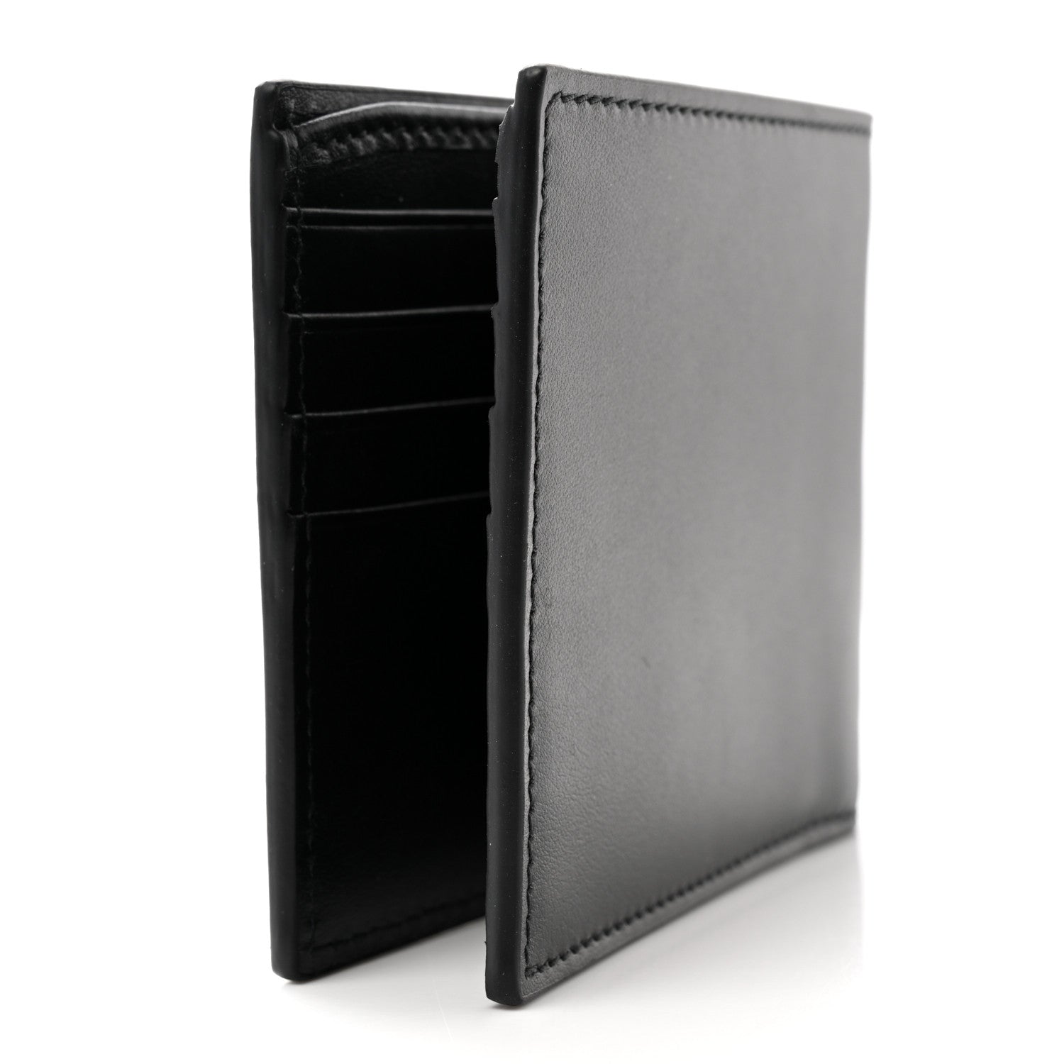 Gucci Plutone Calfskin Logo Bi-Fold Wallet Black 3 of 8