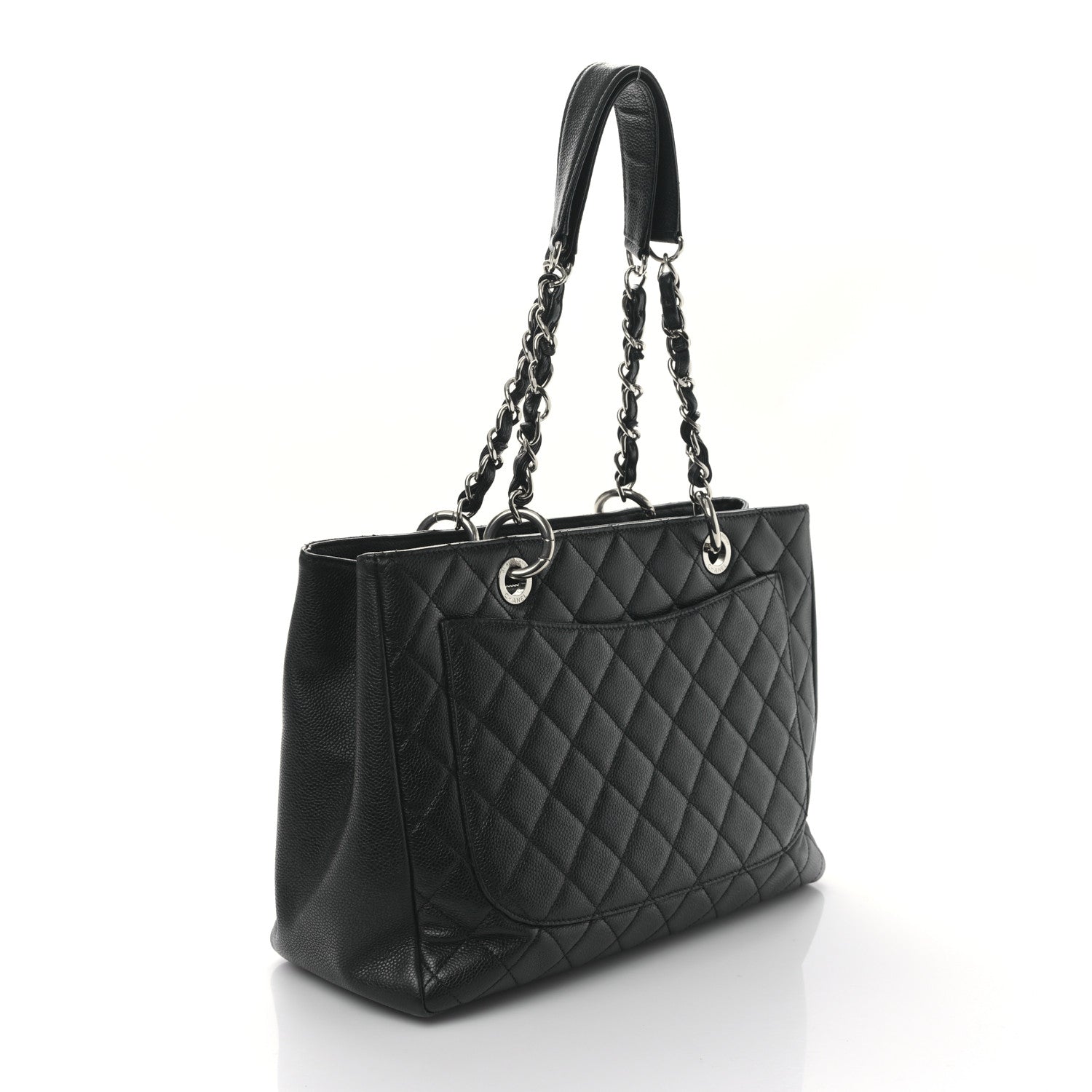 Chanel Caviar Quilted Grand Shopping Tote GST Black 3 of 9