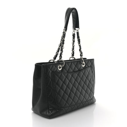 Chanel Caviar Quilted Grand Shopping Tote GST Black 3 of 9