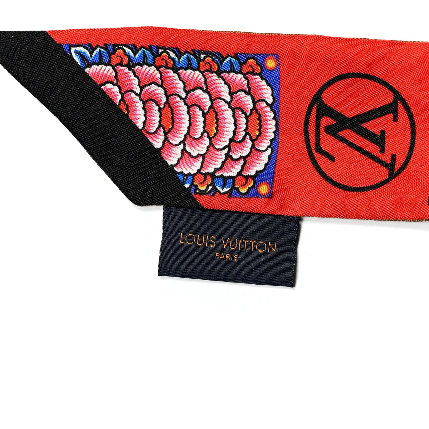 Louis Vuitton Silk Monogram Kabuki Stickers BB Bandeau Rouge 3 of 3